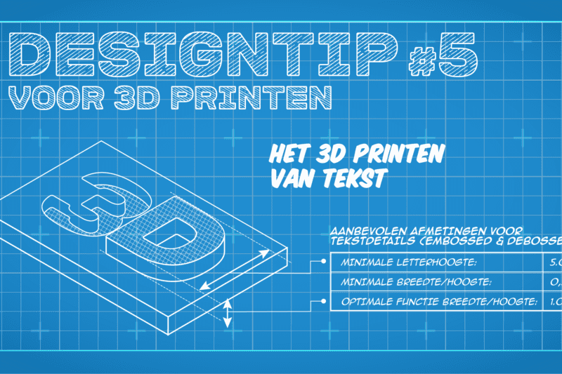 3D printen van tekst - Oceanz